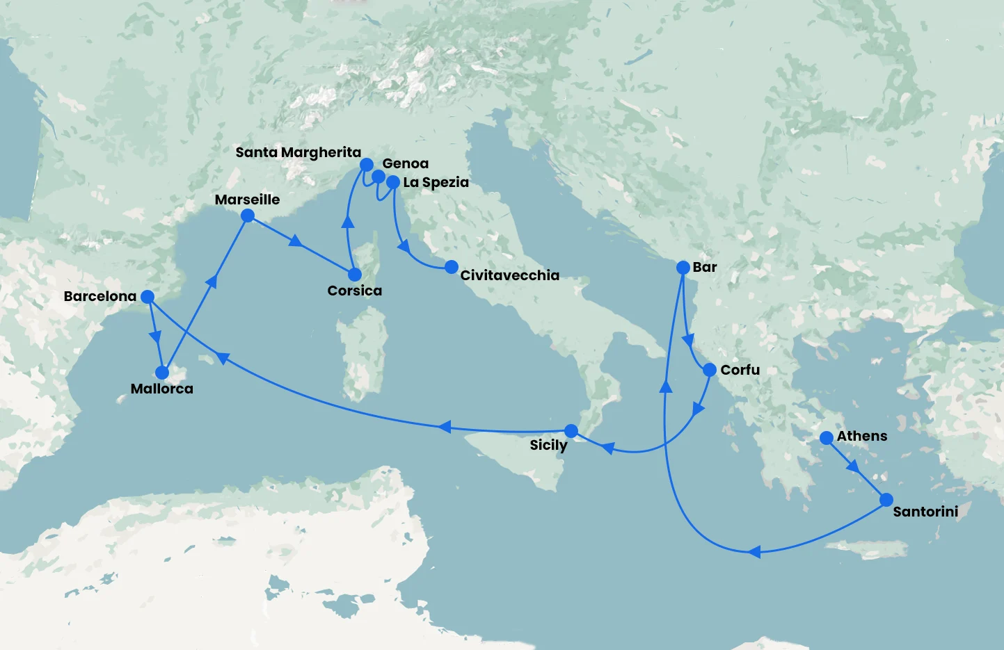 Athens stay and Mediterranean Cruise with Sun Princess for 16 Nights